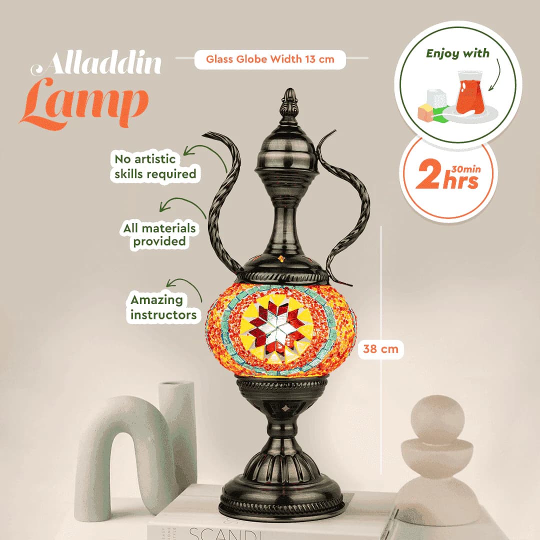 Aladdin Genie Mosaic Lamp