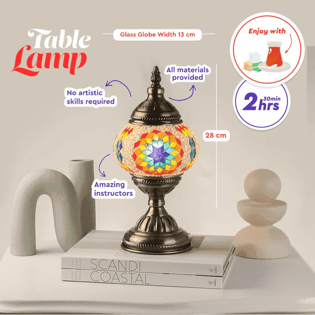 Classic Table Desk Mosaic Lamp